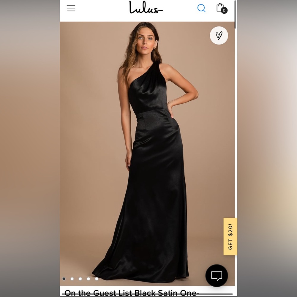 Lulus - On the Guest List Black Dress